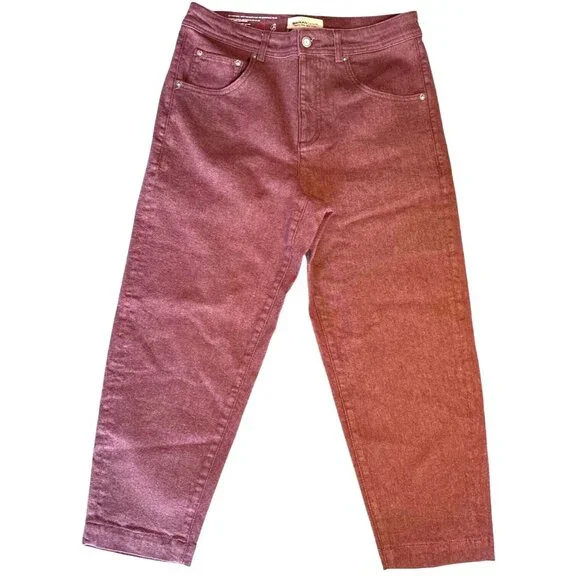 Baykan Denim Mauve Design Sample Jeans Cropped Fit - Picture 5 of 16